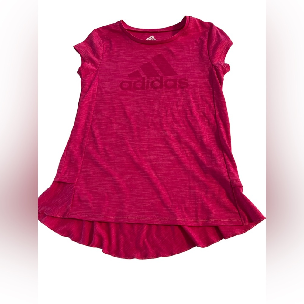 Adidas girls pink short sleeve shirt size 10/12